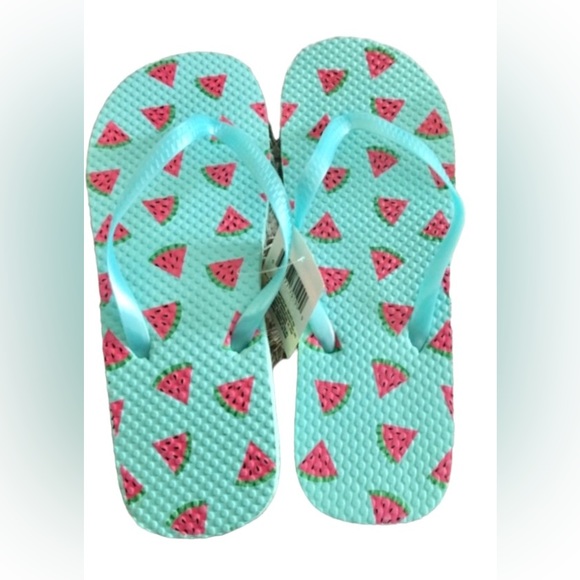 🍉Blue Watermelon 🍉 Beach / Pool FLIP FLOPS NWT🏷 - Picture 8 of 8